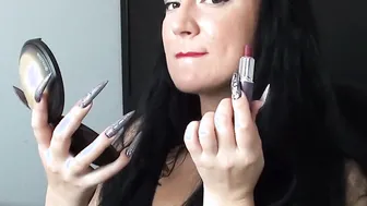 Humiliated by Long Nails Dark Haired milf