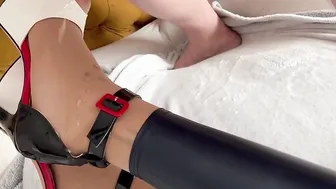 SHOEJOB platform shoes tight pants massive cumhot
