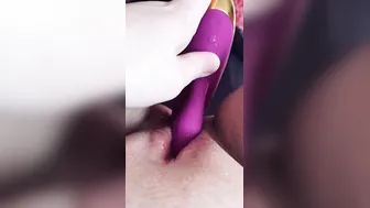 Flemish chick masturbates with sex toy to orgasm