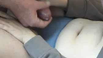 I torment his nuts and milk his fleshy penis until