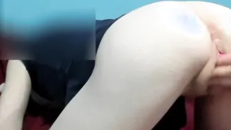 Part #1 Little hoe getting her butt slammed and her