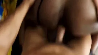 WOAA Thats A lot Of Cum Ebony Facial After Casting