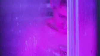 Spying on my neighbors into the shower Look at her