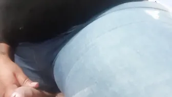 Bbw inside wellies Pvc boots kinging lap dancing  hand job with cum on huge booty