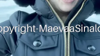 Maevaa Sinaloa - Baisée sur les pistes de ski et j’avale tout son sperme - French bimbo - libertine