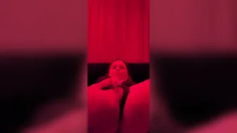 Carmen plays inside the VIP room 