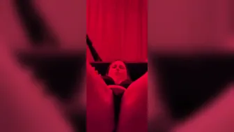 Carmen plays inside the VIP room 