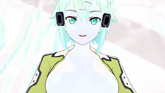Sword porn video – Point of view-Sweet sex with Sinon [Hentai 3D]
