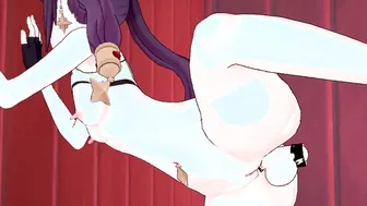pov-Helping Mona with her workout [Hentai 3D]