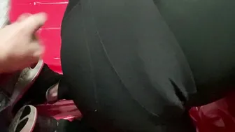 Crazy British milf lets him blow his load cumming on my Gym Pants