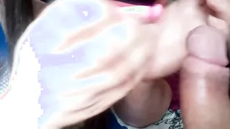 Cum inside mouth with silicone lips two