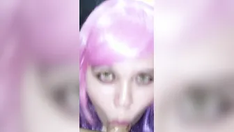 She is so lusty. E-cunt with mouth wants Beauty cum into her