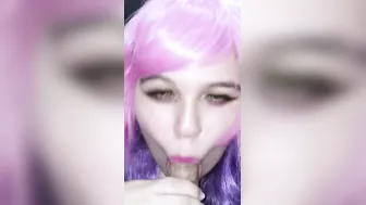She is so lusty. E-cunt with mouth wants Beauty cum into her