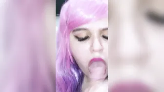She is so lusty. E-cunt with mouth wants Beauty cum into her