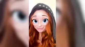 Married red haired having fun on cellphone