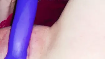 Beauty ex-wife creampies all with her didols into her cunt and booty