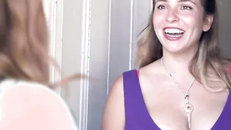 Big Boobed lesbo sluts fucks her bushy GF