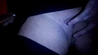 Tender sex with stranger trough glory hole with cuckold hotwife