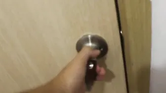 I fucked my stepbrother after he leaves the toilet -