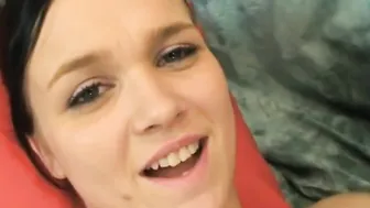 women into ebony panties has sex with her foot and