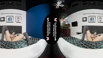 Solo Beauty Denis is always masturbating at home into VR