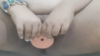 lusty fiance finger fuck herself on videocall