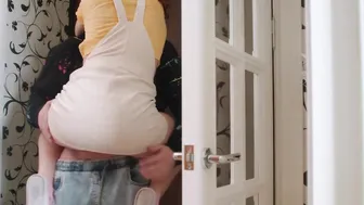 Teeny Couple - Dripping teenie Olivia Trunk getting pounded swallows