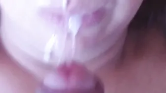 Gigantic cumshots that the husbands of her best friends gave my ex-wife on her face and mouth