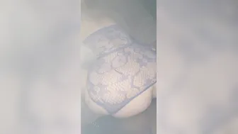 Fat booty white MILF takes BBC inside blue panties
