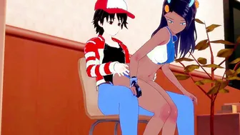 Nessa pounded rough by Coach Red with the support of Gardevoir | Pokemon Anime