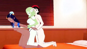Nessa pounded rough by Coach Red with the support of Gardevoir | Pokemon Anime