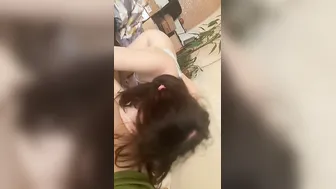 obedient bimbo greedily blows my penis
