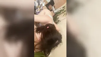 obedient bimbo greedily blows my penis