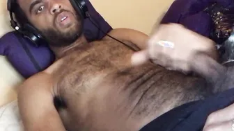 ROCK MERCURY MASSAGING HIS DICK INTO THE MORNING