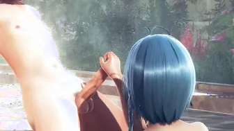 Yaoi Femboy - Nara Jerkoff inside a outside bath-tub