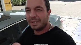Fat german skank during a blind date with a dude