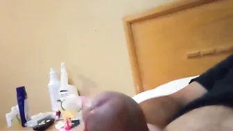 Huge penis jerking off