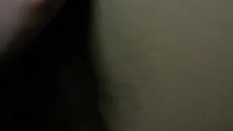 Squirting on the New chair and Cum into my Hairy Hair