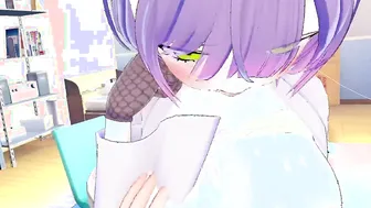 Towa unwinds after Stream - 3D ANIMATED