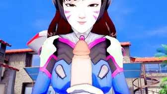 D.VA COVERED INSIDE CUM Overwatch 3D ANIME