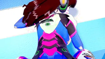 D.VA COVERED INSIDE CUM Overwatch 3D ANIME