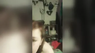 Grinding on unicorn while watching porn