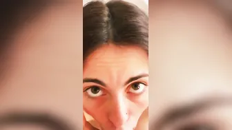 my gf blows my dick into a outdoors toilet they almost discovered us