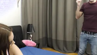 HUGE BOOTY HISPANIC STEP SIS Ginebra Bellucci Fucks Stepbrother’s Trainer inside Front of Him – Immoral