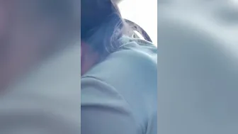 Freaky stepsis blows me until I cum inside the vehicle