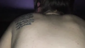 INKED MISTRESS BOUNCES ON MY PENIS; AS TWAT LIPS DRINK ME WHOLE