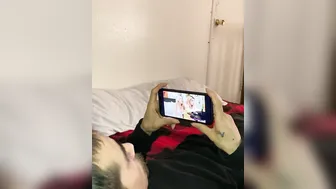 Jacking off till I cum Pt.three Watching pornhub