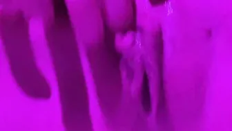 Rubing my erected clitoris to a squirt orgasm