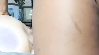 Strap porn video – Dyke strap-on pounding CLOSE UP