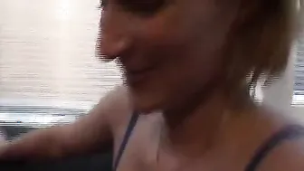 Blonde Milf fucking after Homework
